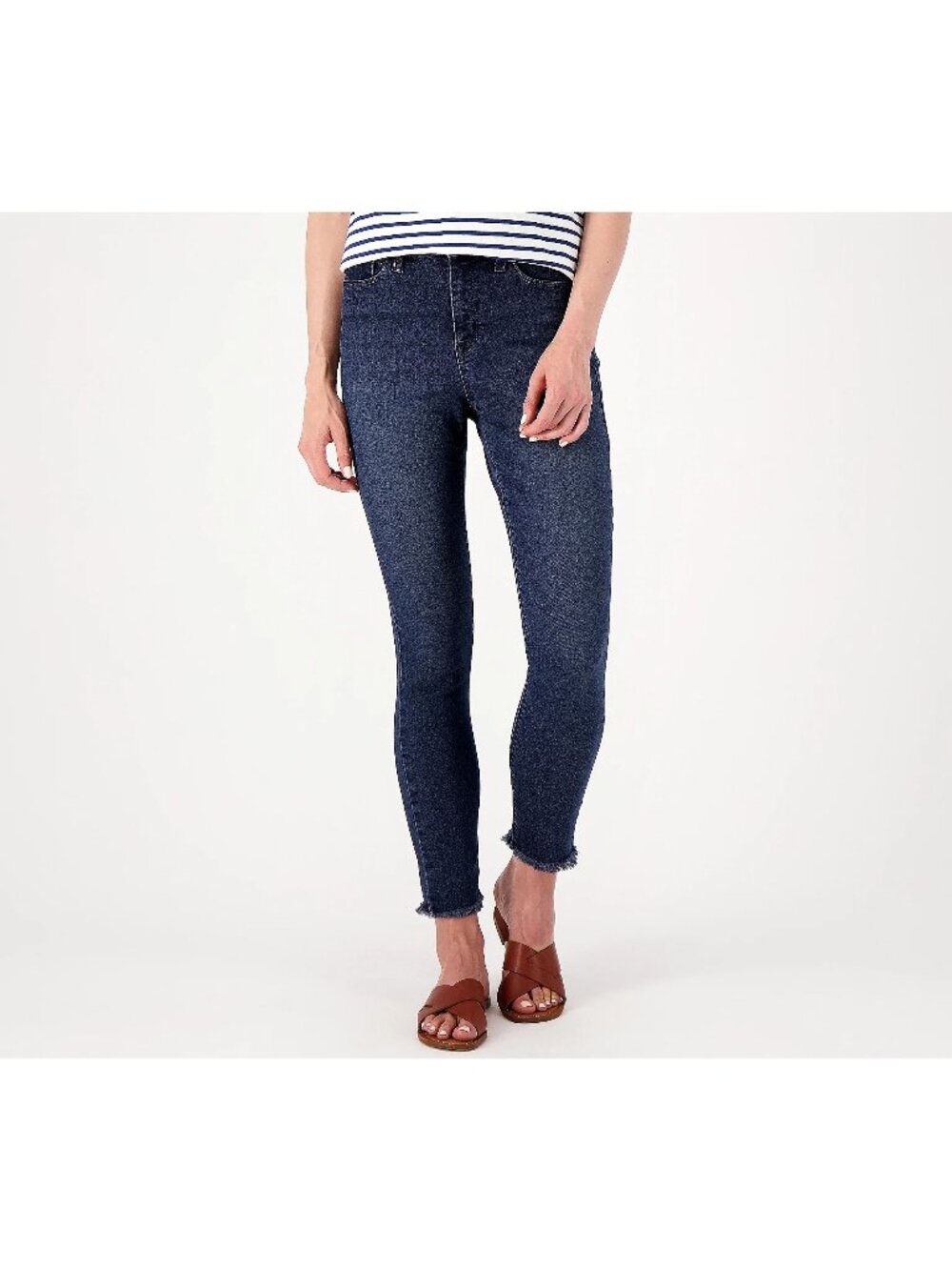 Laurie Felt Regular Ankle Skinny Classic Clean Jeans Womens 28W Dark Vintage NEW